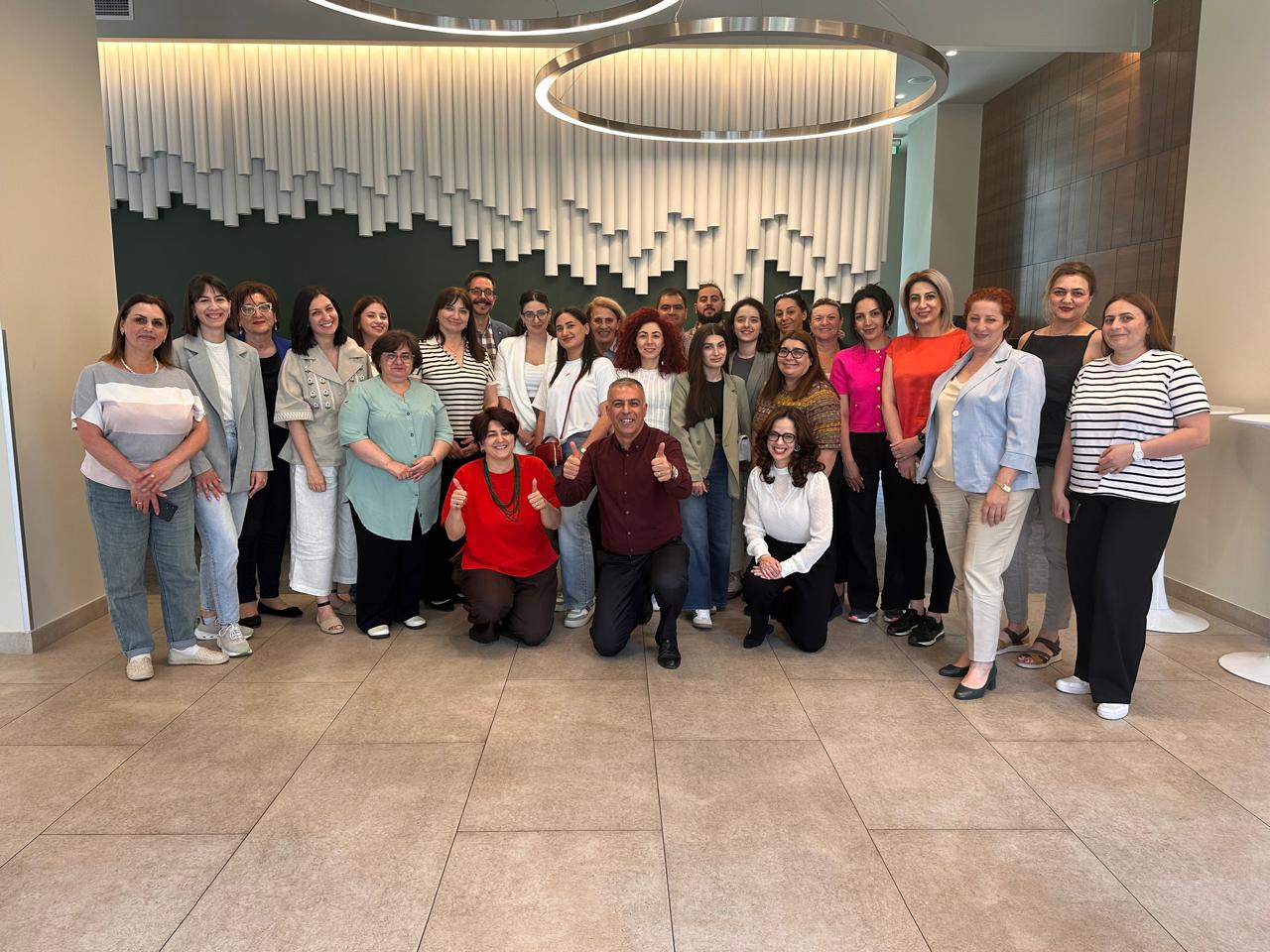  Groupshot, Person, People, Adult, Female, Woman, Male, Man, Clothing, Jeans, Pants, Footwear, Shoe, Coat, Face, Head, Kamal Khera, Daria Lorenci, Vian Dakhil, Marie Forleo, Janet Dacal, Sylvie Goulard, Maria Farantouri, Emine Ayna, Teodora Ungureanu, Heather Maloney, Paulina Aguirre, Roberto Es, Pauline Croze, Negar Khan, D'Arcy Carden