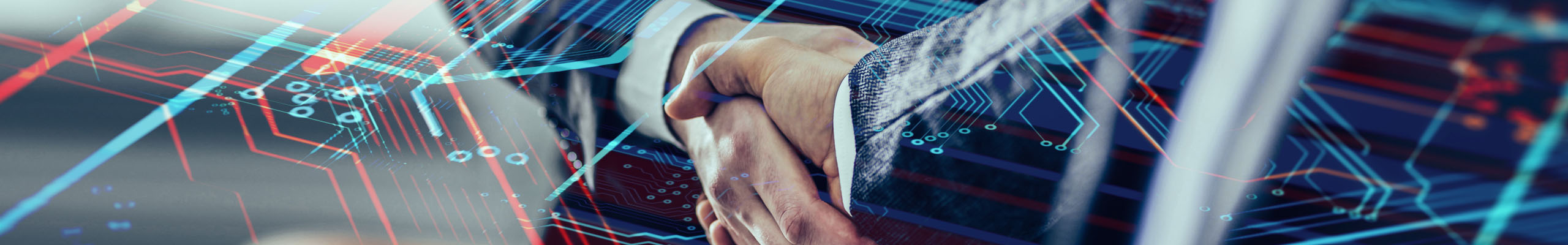 Technology and diplomacy 2 A close-up of hands shaking