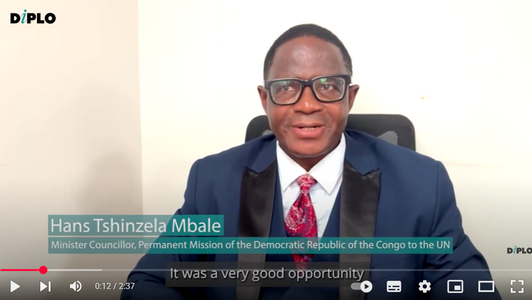 Alumni Reviews 8 Mr Hans Tshinzela Mbale (Minister Councillor, Permanent Mission of the Democratic Republic of the Congo to the UN) shares his impressions of Diplo Academy’s 21st Century Diplomacy online course.